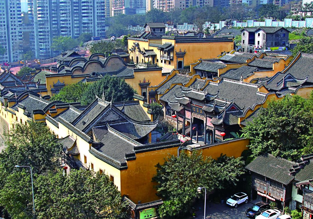 湖广会馆醉巴渝建筑群俯瞰